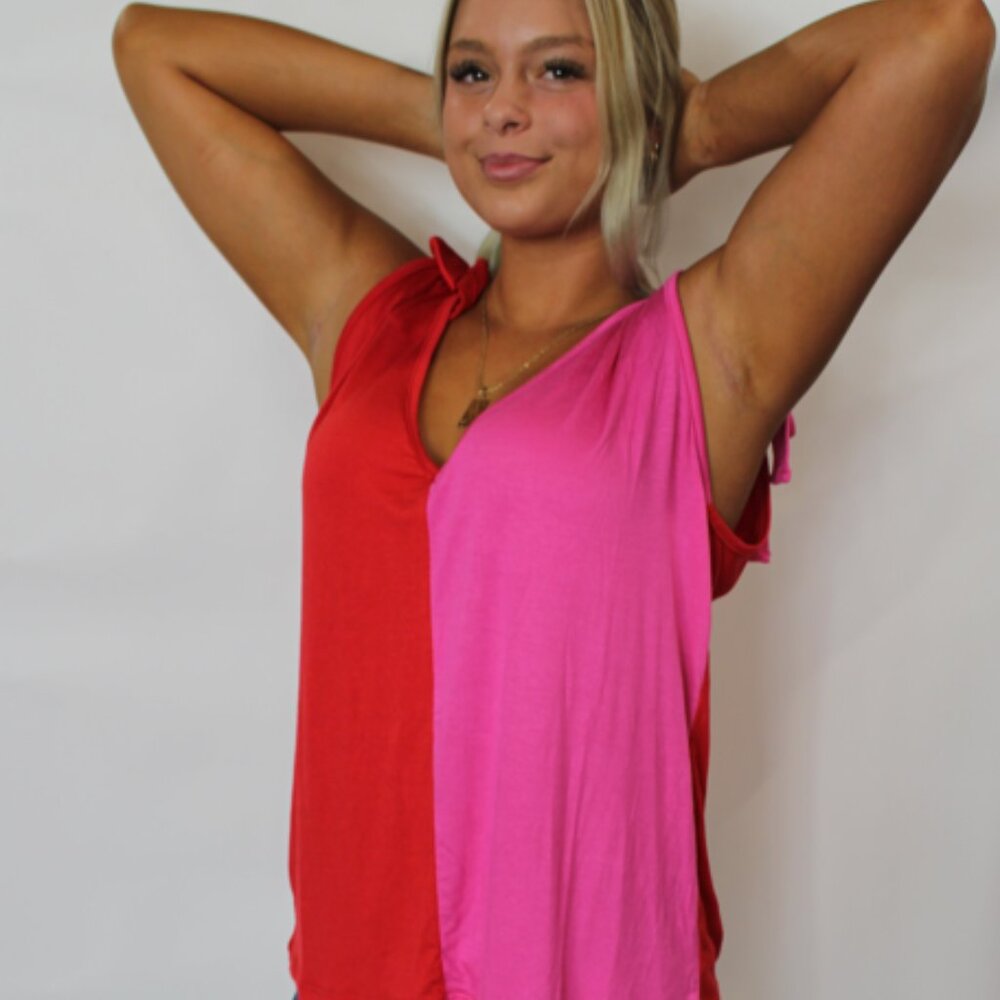 Color Block Tank Top